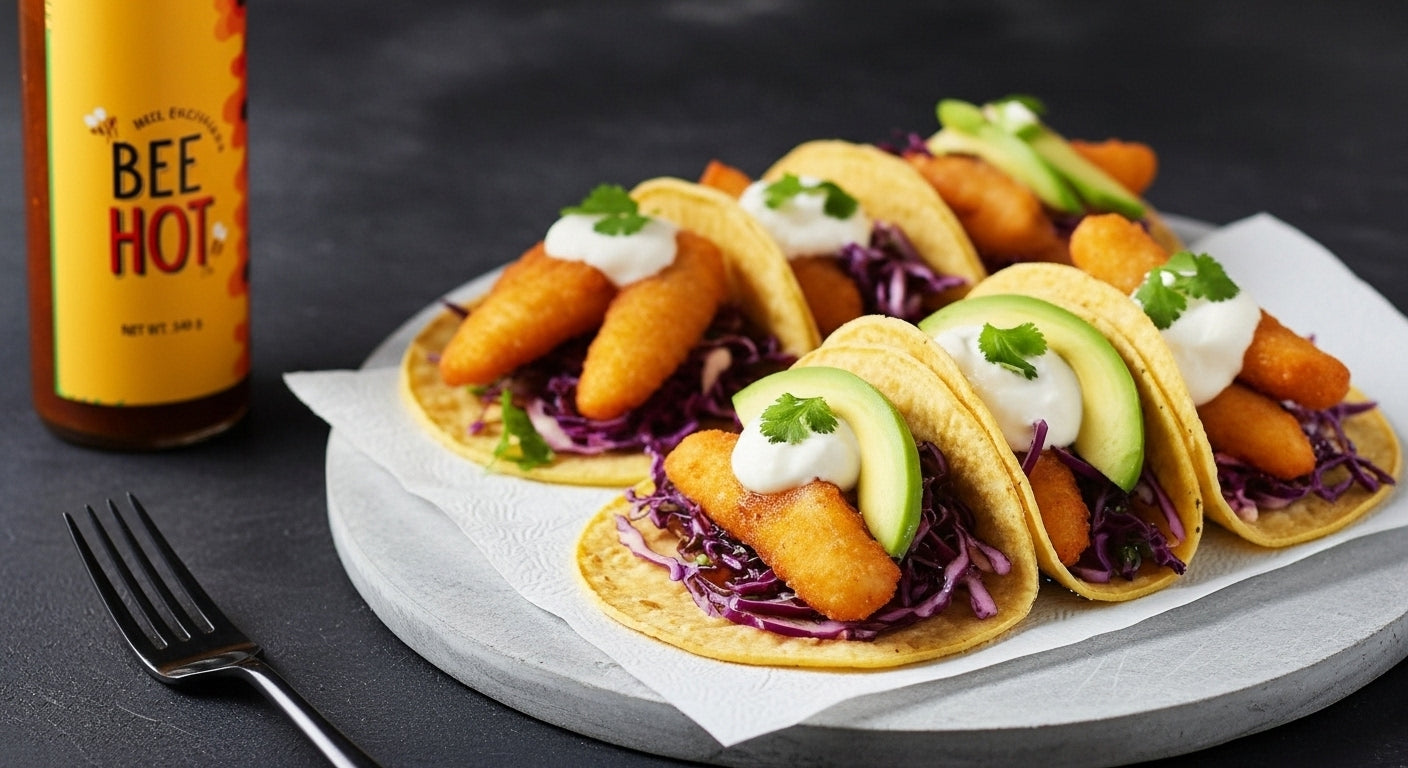 Tacos de Pescado Estilo Bee Hot